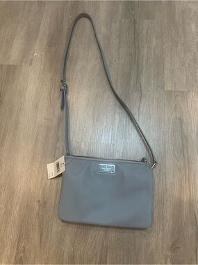 Kate Spade Gray Blue Crossbody Bag - Slim Everyday Shoulder Purse